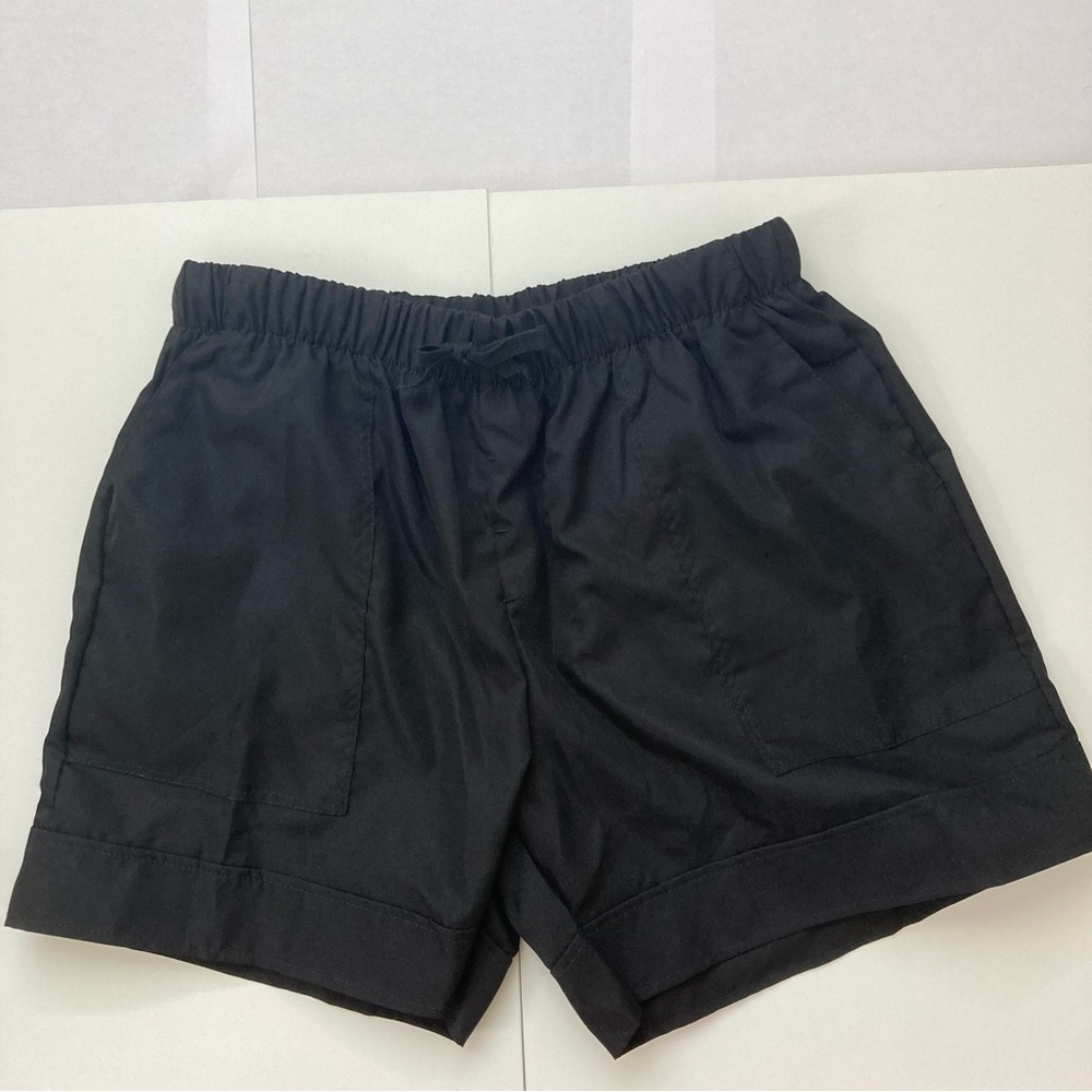 UNIQLO black linen drawstring shorts Size Small